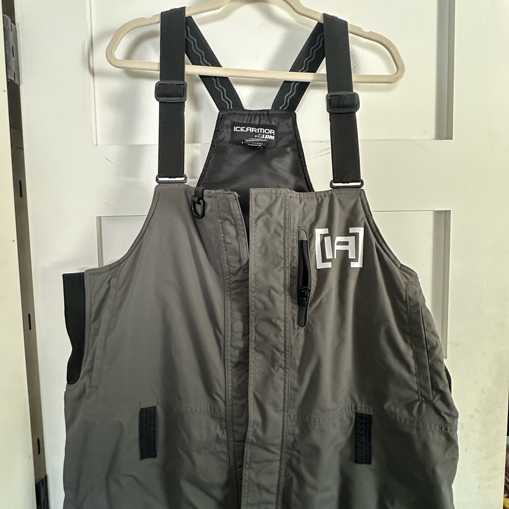Men's Gray Fishing Bib